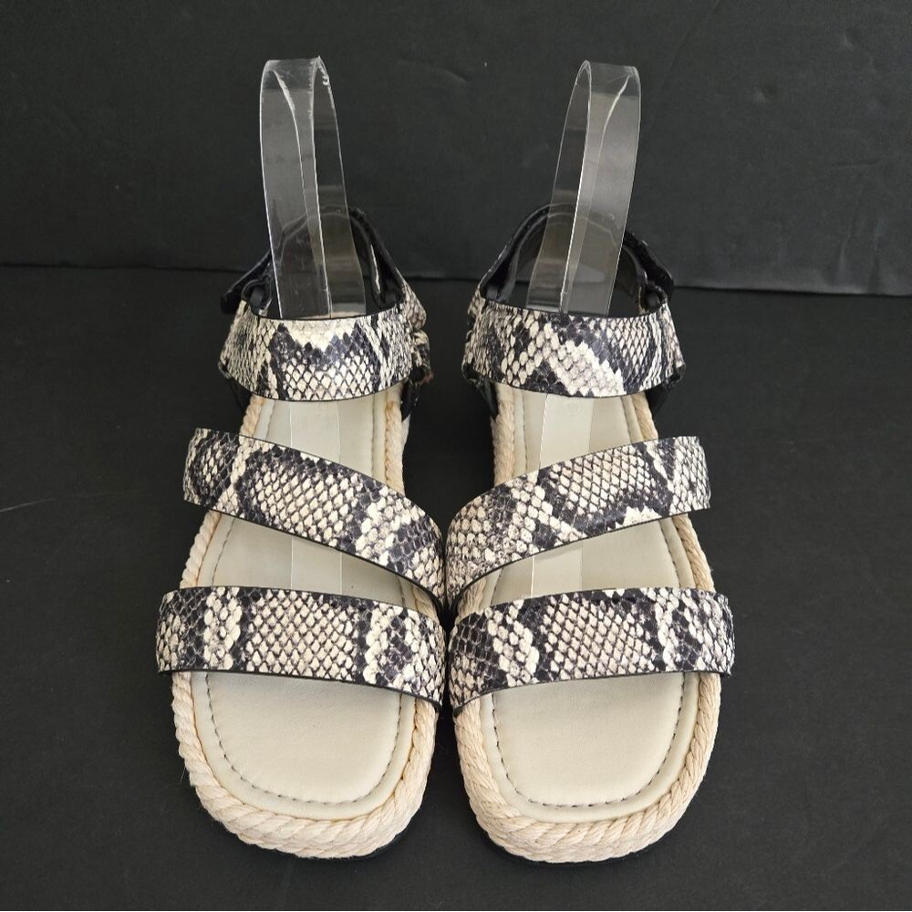 Vince Leather Espadrille Sandals Womens Size 7 - Picture 12 of 12